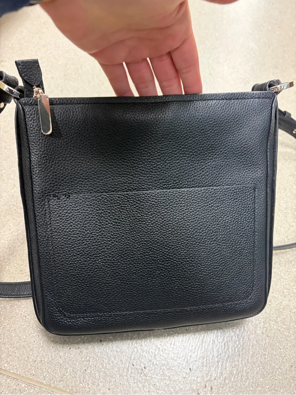 kate spade Black Pebbled Leather Crossbody Purse